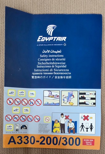 Egyptair safety card - egyptair,