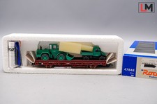 Roco H0 47848 Rungwagen mit Frontlader Unimog Schwarz Bau | Q-730