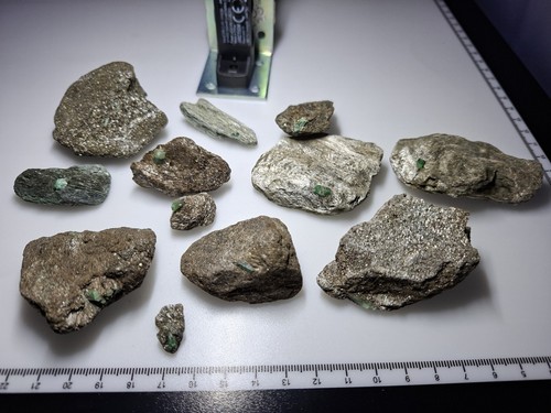12x habachtal smaragd - smaragd, in