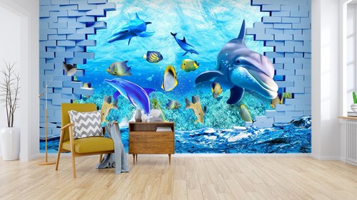 Ozean delphin fisch q4806 - 3d,