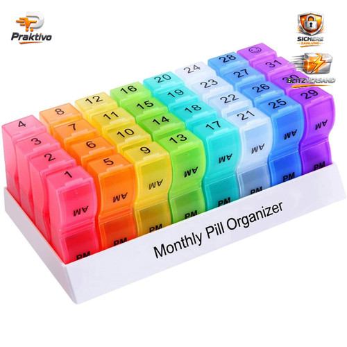 Tablettenbox organizer monat - tablettenbox,