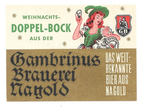 Bieretikett gambrinus brauerei - bieretikett, gambrinus-brauerei