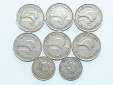 NEUSEELAND  Lot aus 8 Münzen