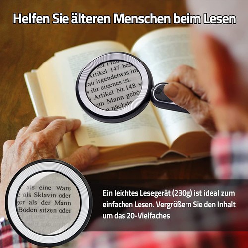 Led lupe leselupe mit licht - led,