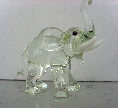 Glasfigur elefant lauscha - glasfigur,