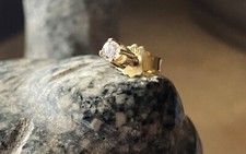 EINZELNER Gold Ohrstecker 585