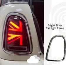 MINI R56 R57 R58 R59 Heckleuchterrahmen Chrom/Versilbert