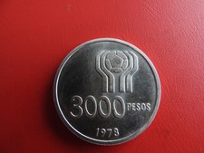 * Argentina 3000 Pesos 1978