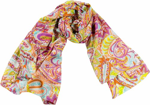 Print schal paisley - xl-,