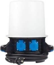 as–Schwabe 360° LED Rundumleuchte 70W 6000lm mit 2 Schutzkontaktsteckdose