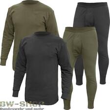 BUNDESWEHR PLÜSCH UNTERWÄSCHE WINTER BW UNTERHEMD UNTERHOSE / SET GEFÜTTERT