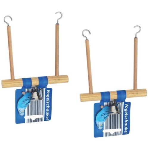 Holz vogelschaukel - 2x,