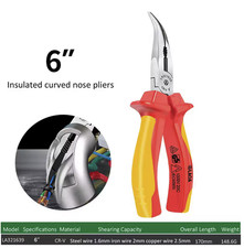 LAOA Spitzzange gebogen 6"