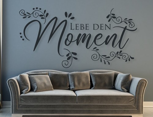 Wandtattoo lebe den moment - lebe,