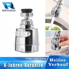 Wassersparer Wasserhahnaufsatz Brausekopf 360° Strahlregler Schwenkbrause Küche