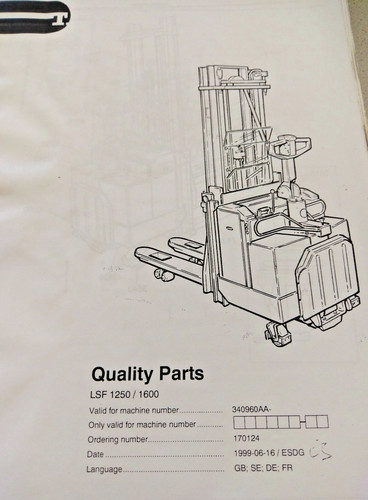Ersatzteilbuch elektro bt - elektro,