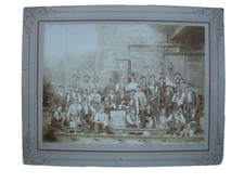 Gruppenphoto Bahnarbeiter