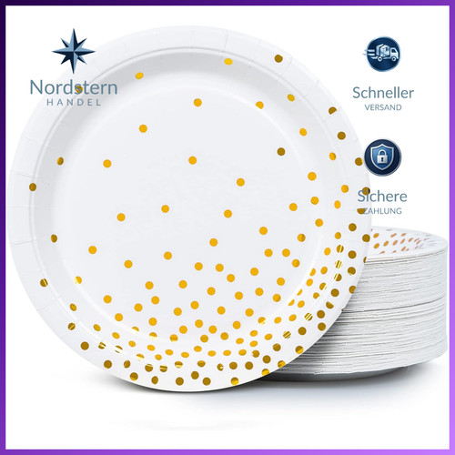 Pappteller einweg 100er pack - pappteller,
