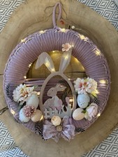 Makramee Wand-Osterkranz In