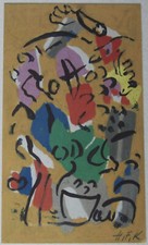 Heinz Friedrich Kirchner 1926-2000, abstrakte Komposition, Gouache, um 1960