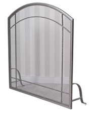 Funkenschutzgitter Silber Kaminschirm Ofenschutzgitter Kamingitter Kaminschutz