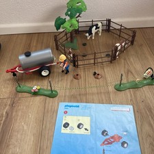 Playmobil 4494 - Kuhweide Tränke Bauernhof Bauer Maulwurf Kuhfladen Rarität  NEU