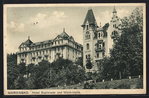 Ansichtskarte marienbad hotel - marienbad,,