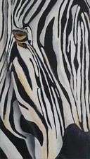 Acryl bild zebra auf - acryl,