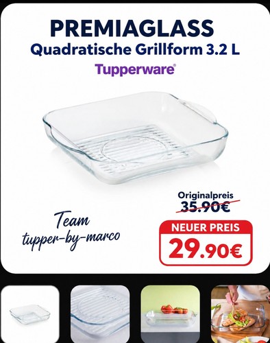 Tupperware premia glass - premia,