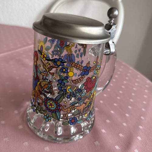 Glas bierkrug jagdmotiv mit - jagdmotiv,