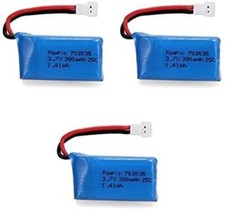 3er Set LiPo Akku 3.7V 380mAh