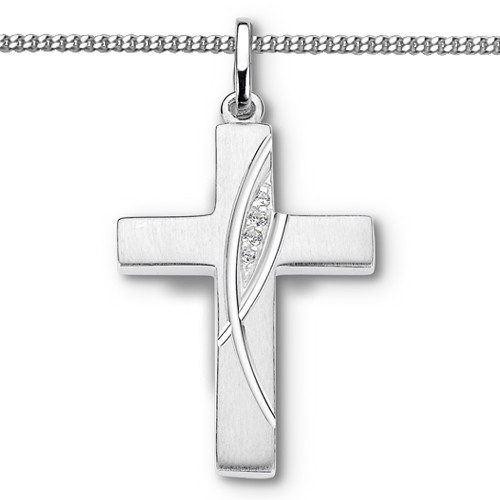 Premium zirkonia kreuz - premium,