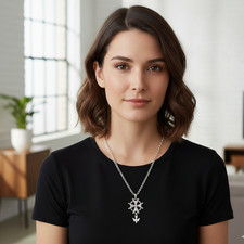 Halskette Hugenottenkreuz 925