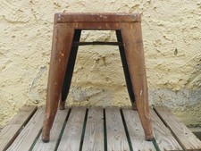 antiker Tolix Hocker Industrie Vintage Stahlblech Braun – stabil & authentisch