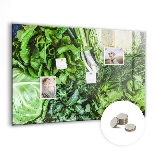 Magnetische glastafel bedruckt - magnetische,
