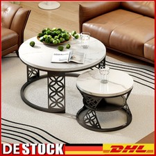 2er Set Couchtisch Rund