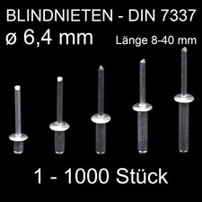 Blindnieten Popnieten Alu
