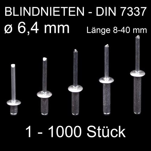 Blindnieten popnieten alu - blindnieten,