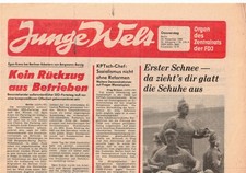DDR Zeitung Junge Welt 23.11.1989 Geburtstags Zeitung  Hochzeit Deutsche Einheit