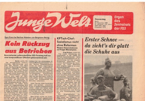 Ddr zeitung junge - junge, welt
