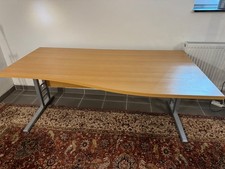höhenverstellbarer Schreibtisch, Buche 180 x 80 -100 