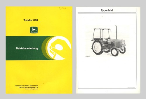 John deere traktor 840 - deere,