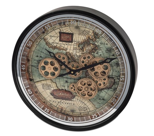 Formano wanduhr weltkarte - wanduhr,