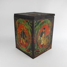 Blechdose THAMS & GARFS Hamburger Kaffee-Lager THA-GA-MANN Drache Asiate Antik