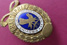 GRAND  PRIX Vogelzucht Tauben   Norwegen   Abzeichen Brosche   28 x 40 mm