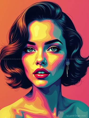 Pop art luxus - luxus, poster