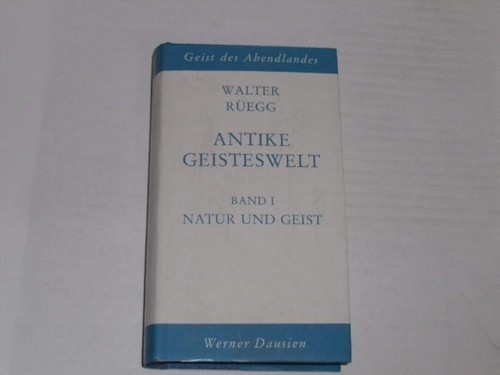 Rüegg walter antike - rüegg,, walter: