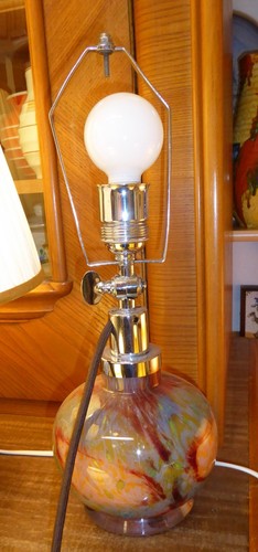 Art deco glas lampe wmf - ,