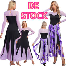 DE~iEFiEL Damen Meerhexe Kostüm Böse Meerjungfrau Kleid Hexenkleid Halloween