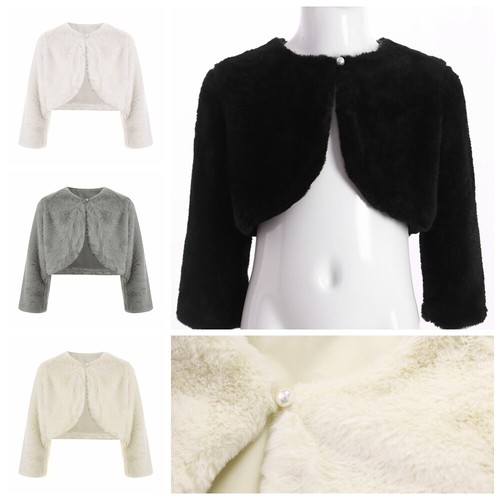 Mädchen kunstpelz jacke - de,